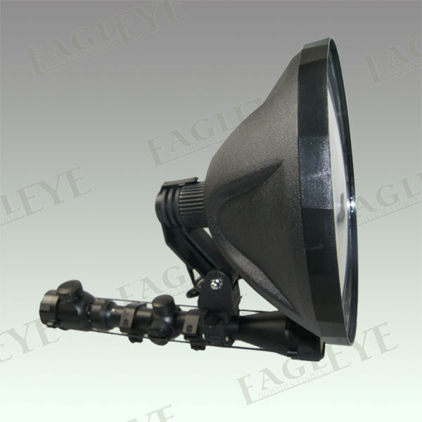 jianguang Long-range Searchlight 240mm 100W Halogen gun Hunting lighting gunshot lamp manufacturer