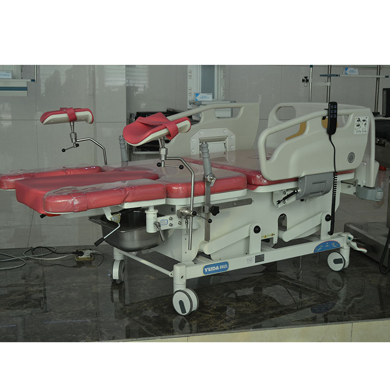 Electric hospital obstetric delivery table obstetrics gynecology equipments maternity bed with mattress