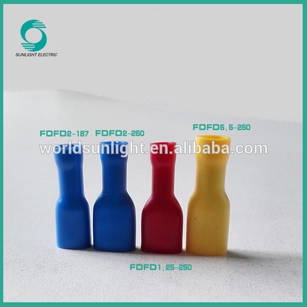Easy to wire FDFD series crimp connector terminal fully insulated female disconnector