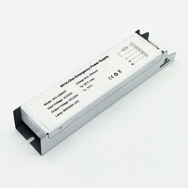 All-in-one led emergency driver for led tube