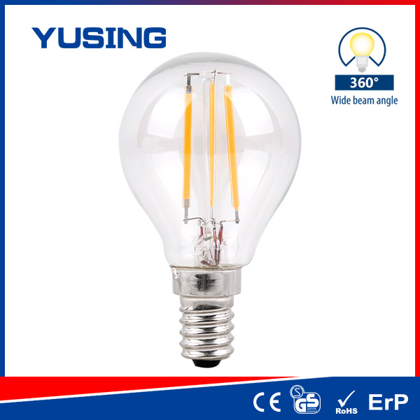 400lm E27 LED Filament Bulb A60, Clear Glass LED Light Bulb Filament