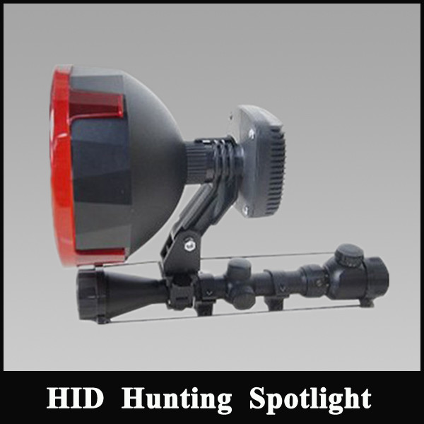 Powerful hunting gun spotlight, HID Scope Mounted Lights for shotgun,Super Bright,Spot/ flood beam adjustment