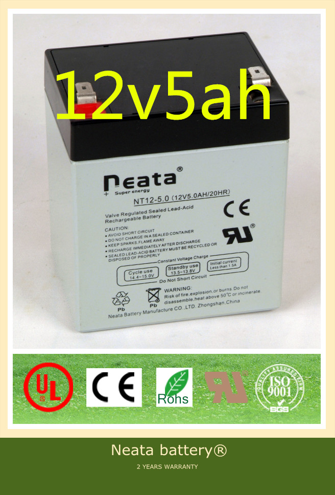 Neata Excellent quality 12v5ah sealed lead acid battery for ups