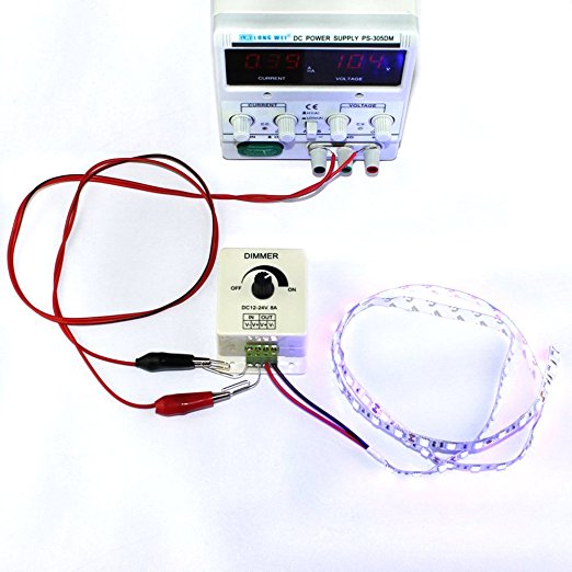 Hot sale PWM Dimming Dimmer Controller Switch For LED Lights or Ribbon 3528 strip 12V 8A Dimmer