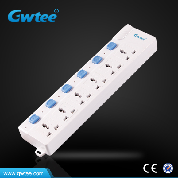 GT-6128 High Quality USB Ports universal extension socket with surge protection