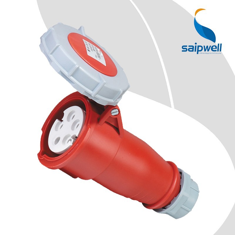SAIPWELL 5p IP67 International Standard 16a 400v Industrial Plug Socket