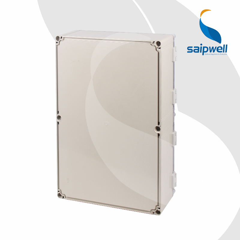 SAIPWELL Y IP66 SP-PT-604019 600*400*195 PC Material Transparent Cover With Lock Middle DoorWall Mounted Distribution Box