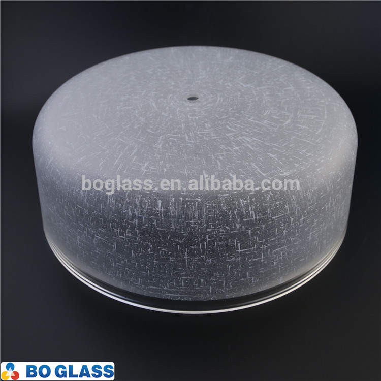 sandblasted borosilicate glass dome