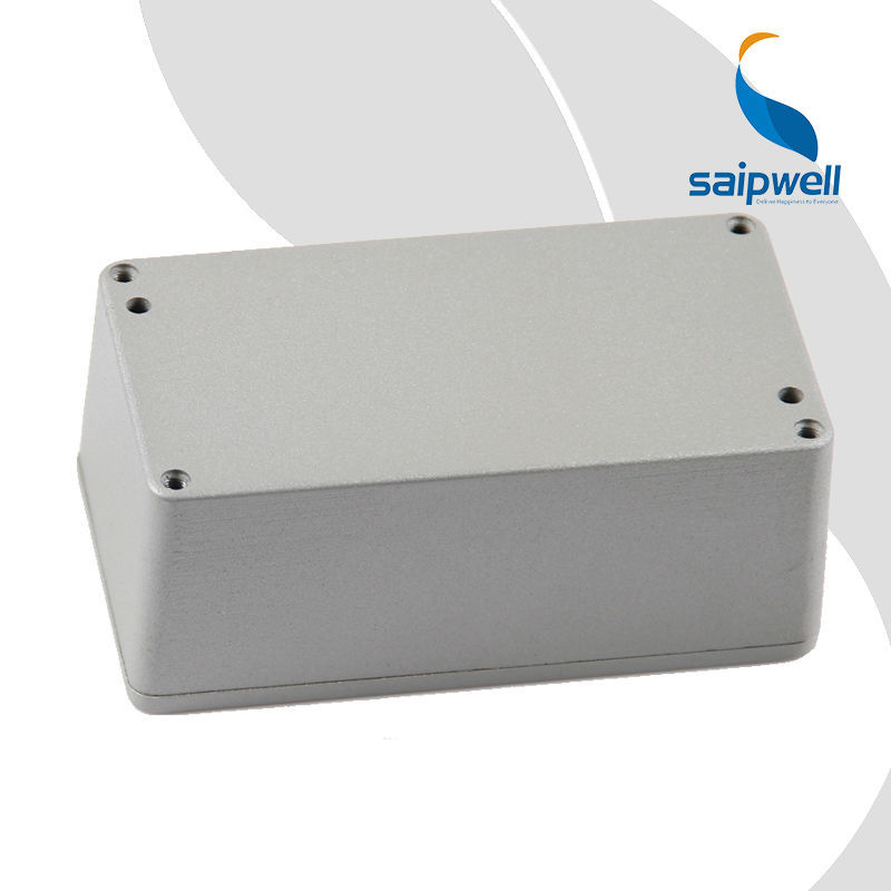 SAIP/SAIPWELL 115*65*55mm Grey Cover Aluminium Metal Waterproof Electric Control Box