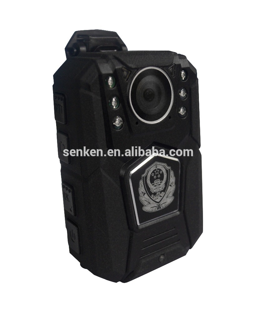 Senken anti shock IP67 laser night vision 64G police body worn camera with 11 hours recording