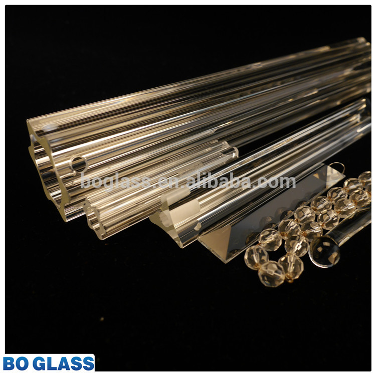 transparent clear triangle shape high borosilicate glass rod price