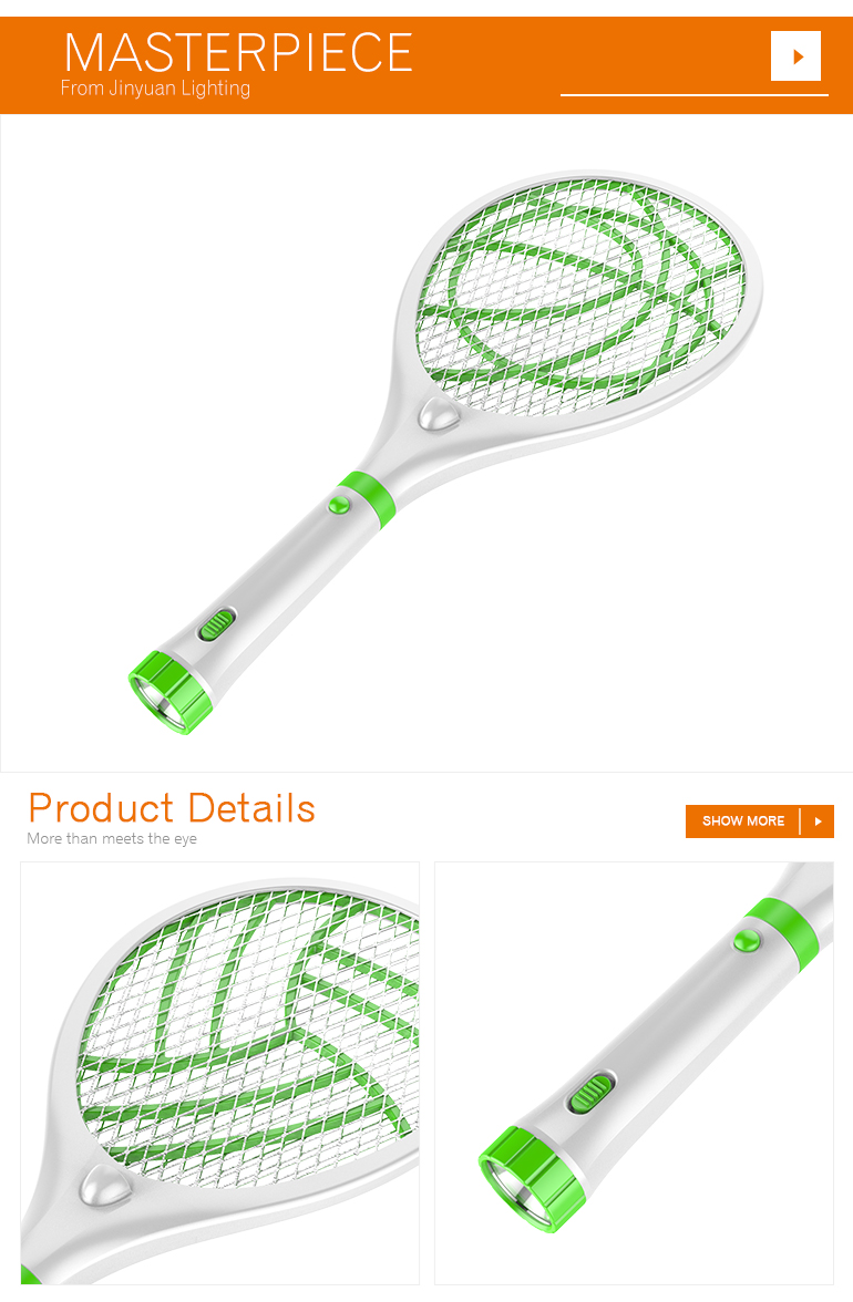 rechargeable fly killing bat racket electric mosquito swatter