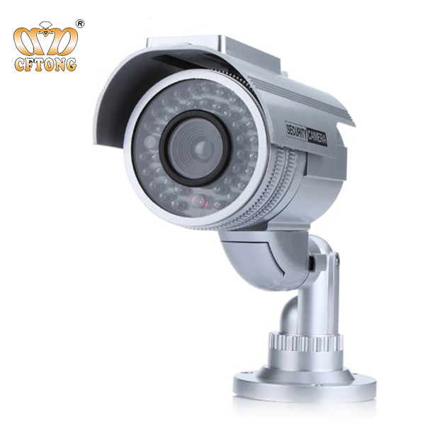 Solar Powered CCTV Rainproof Outdoor Solar Dummy Camera