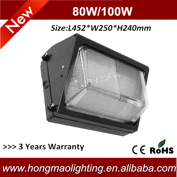 80w Wall Mounted Light LED Wall Pack Fixtures