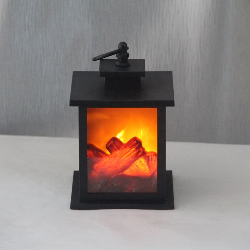 Plastic Fireplace LED Lantern(Small)