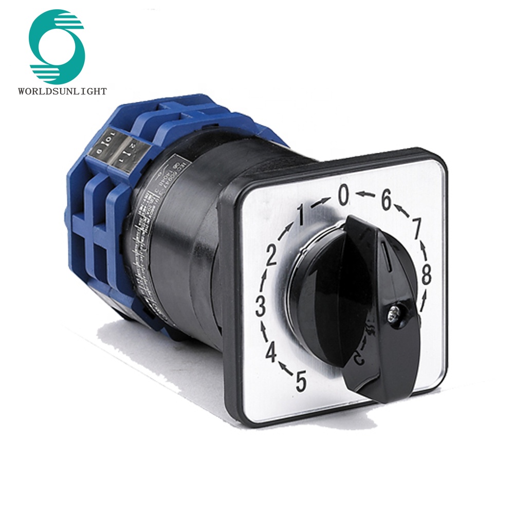 IP65 LW26-63 63A 2P muti-position spring return momentary rotary switch