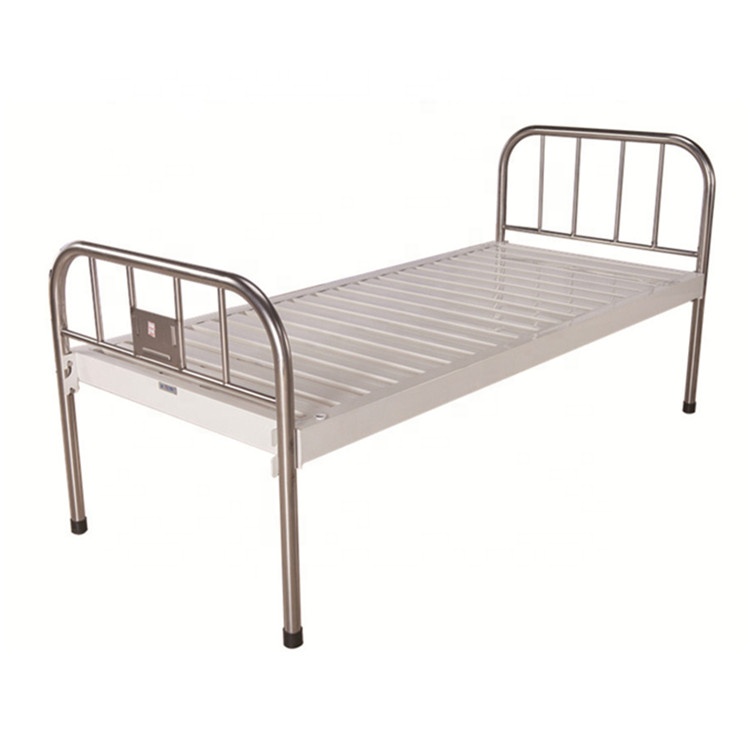 Cheap new design double bed steel coating hospital bed 2 functions metal hospital bed