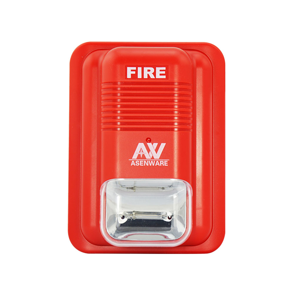 Asenware New Design Of 2 Wired Fire Alarm Horn Strobes Sounder with 220VAC conventional