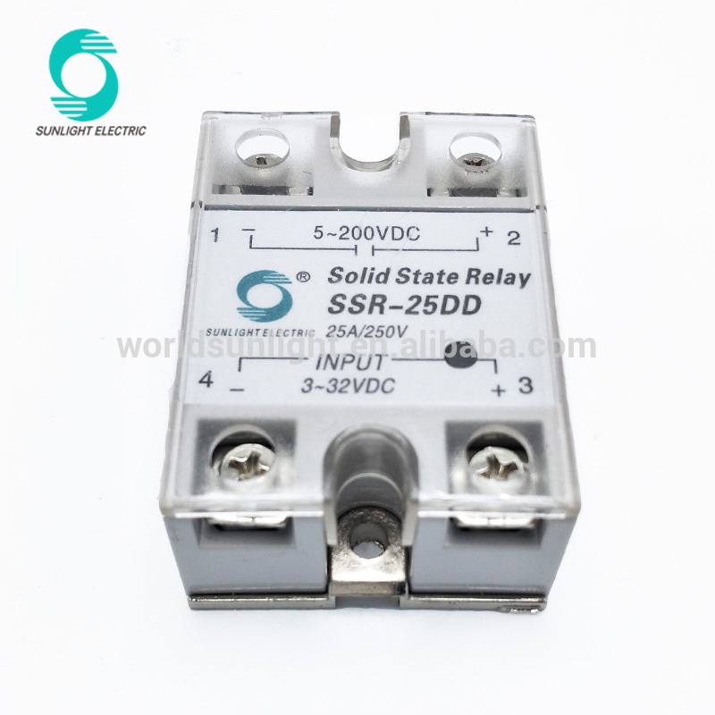 ZG3NC-525B SSR-25DD 25A 5-32VDC to 5-60VDC dc-dc ssr solid state relay