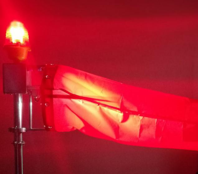 Internally Illuminated Heliport Wind Cone