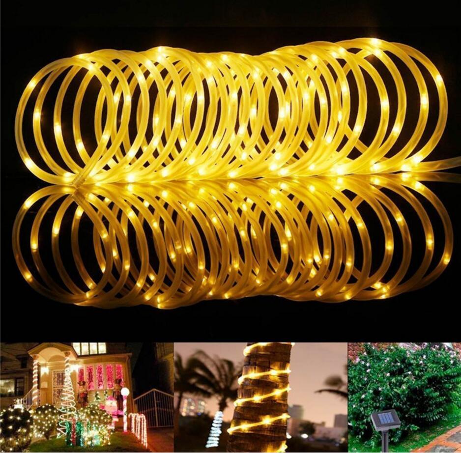 IP65 Waterproof Tube Light 7m 50LEDs 12m 100LEDs 8 Modes Fairy Lights for Garden Party Wedding Christmas