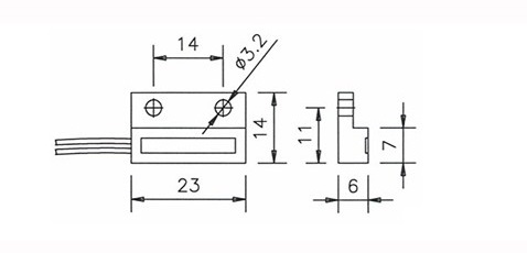 Gold supplier magnetic switch 39 surface mounted