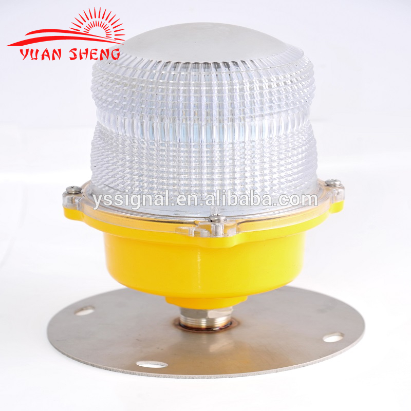 Single aviation obstacle light/low intensity LED telecom tower beacon light