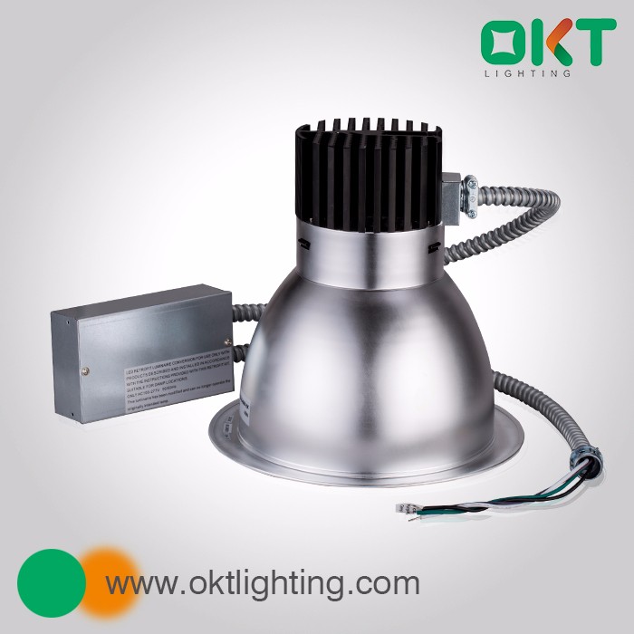 led downlight manufacture supply OKT lighting 6inch 27W AC100-277V fire rated junction box