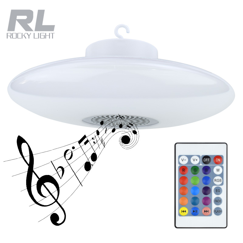 Speaker Smart LED Night Light E27 RGB Led Light Bulb Color Changing Music Player Lighting Lamp