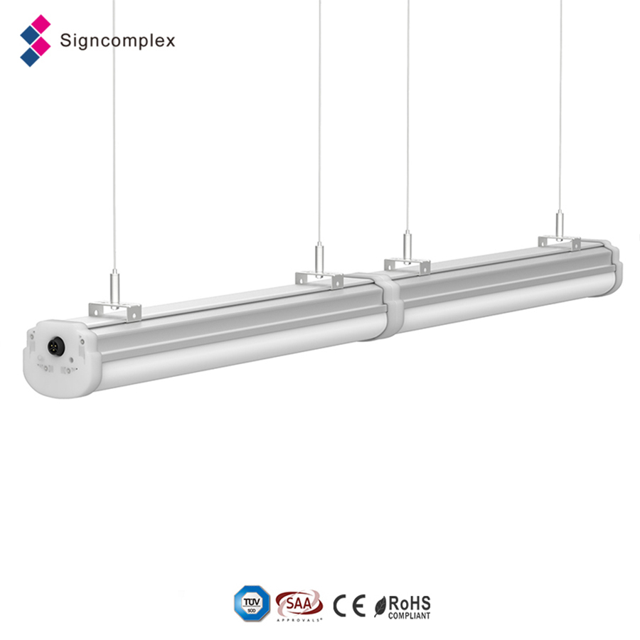 doppler microwave/dimming/seamless connection ip65 led tri-proof light