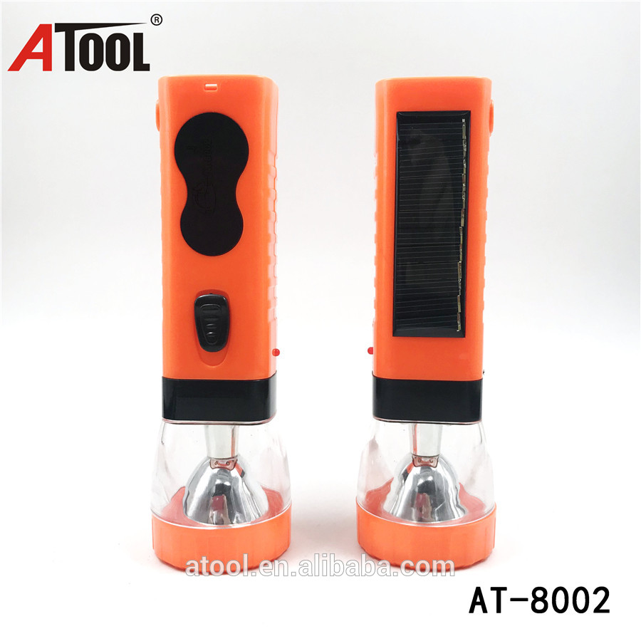 600mAh Solar torch light rechargeable led torch light