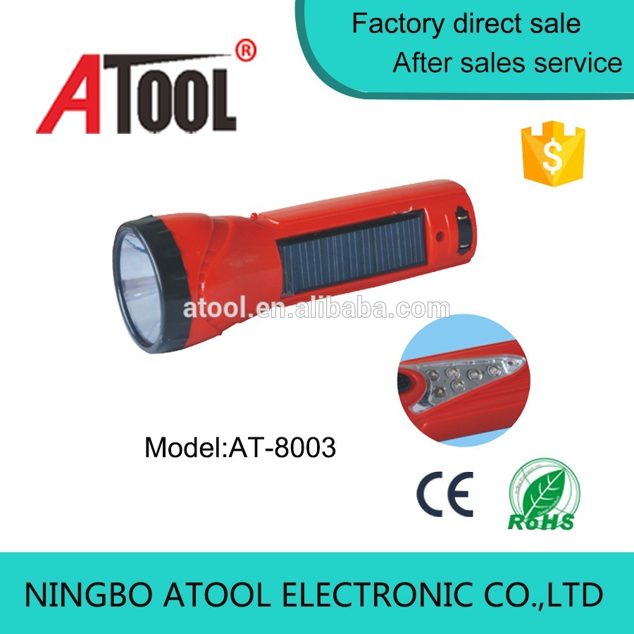 ATOOL 0.5w plastic charging led flashlight solar torch