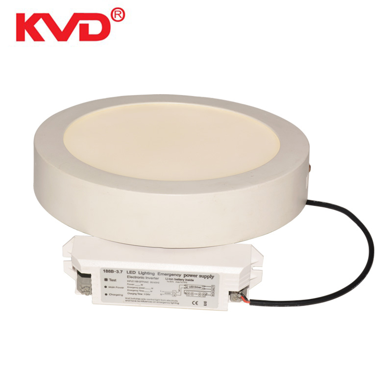 KVD battery powered LED emergency response system for 5W 18W 30W 45W LED emergency panel light