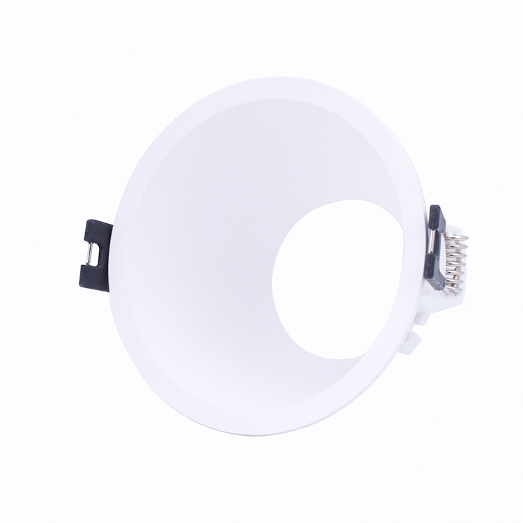 2018 New Plastic MR16 or GU10 Spot Lights Housing Oblique Downlight