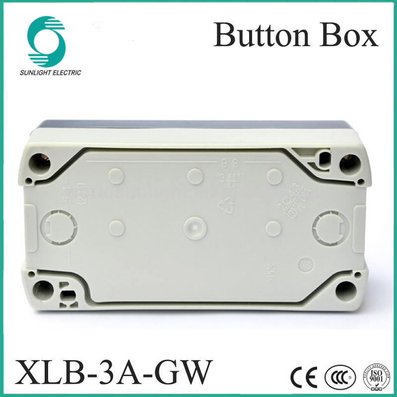 IP65 XLB-3A-GW 3 hole grey ABS waterproof Push Button Switch control box