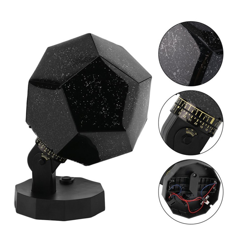 Novelty Romance LED Star Projector Lamp Sky Projection Cosmos Night Light Lamp Kid's Gift Home Decoration