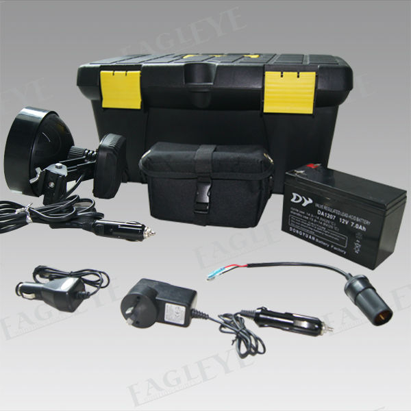 Rechargeable HID Scope Mounted Spotlight,12V7Ah Lead Acid Battery