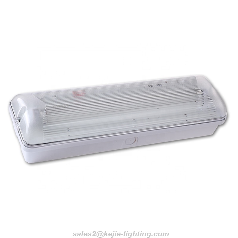 Kejie T5 8W fluorescent emergency bulkhead light with battery operated 3 hours