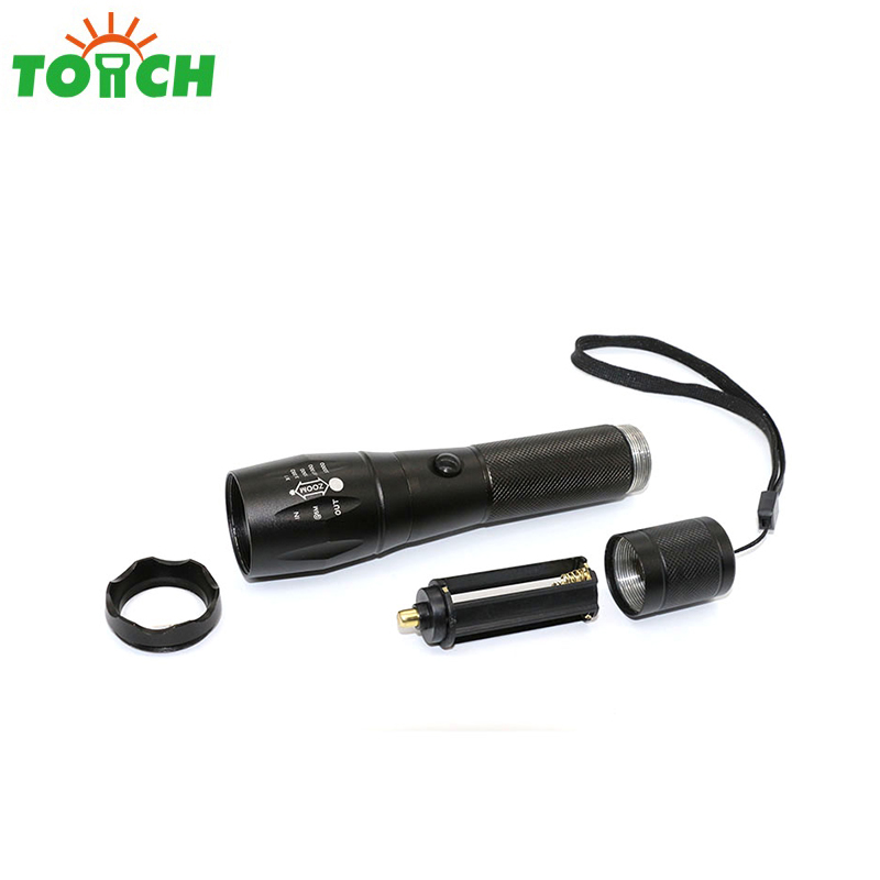 High quality cheap camping outdoor lighting LED torch light rechargeable flashlight tactical flashlight