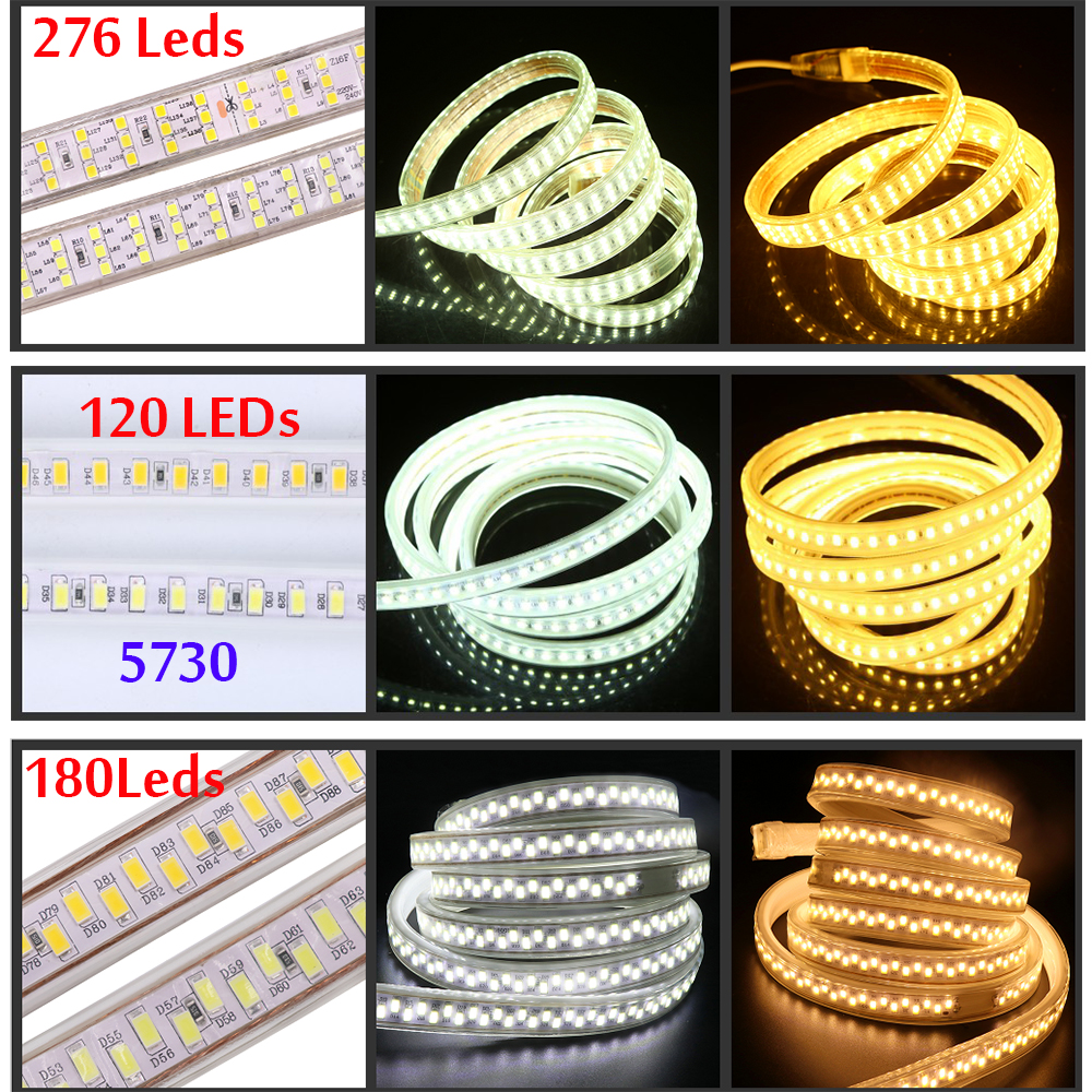 Shenzhen Factory Direct Sell Cheap High Quality LED Strip 220V 110V AC Very Bright SMD 5730 Strip LED 220V