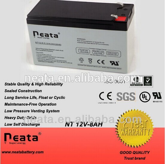 Hot Models 12v 8ah ups batteries free shipping