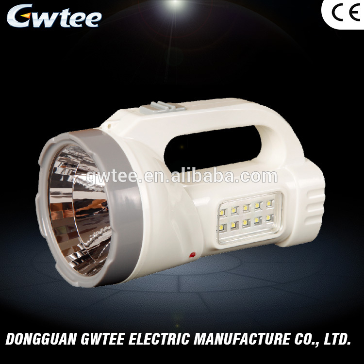 Factory direct sale 2W+10LED 1000 MAH GT-8523 outdoor handheld led spotlight