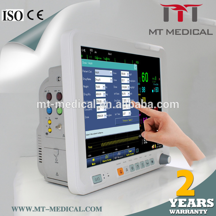 New products medical hospital health 12.1 inch multiparameter medical vet patient monitor