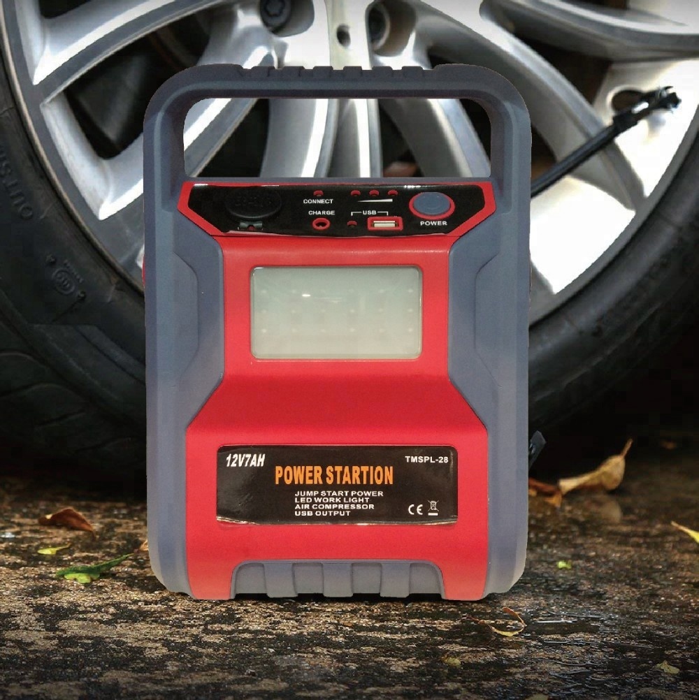 2019 newest 4-1 12v  car jump starter with air compressor