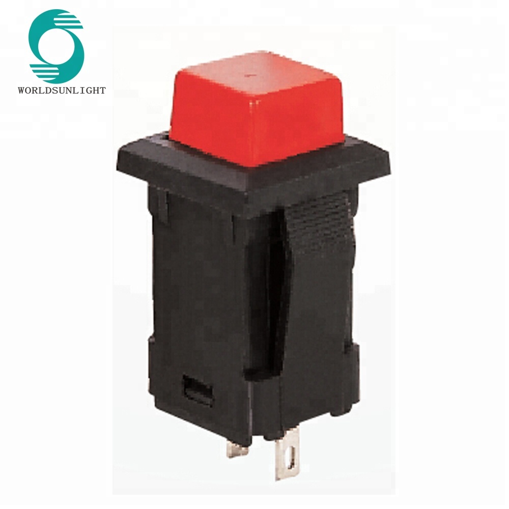 PBS-15A 13*11mm ON-OFF self-locking rectangular push button pushbutton switch