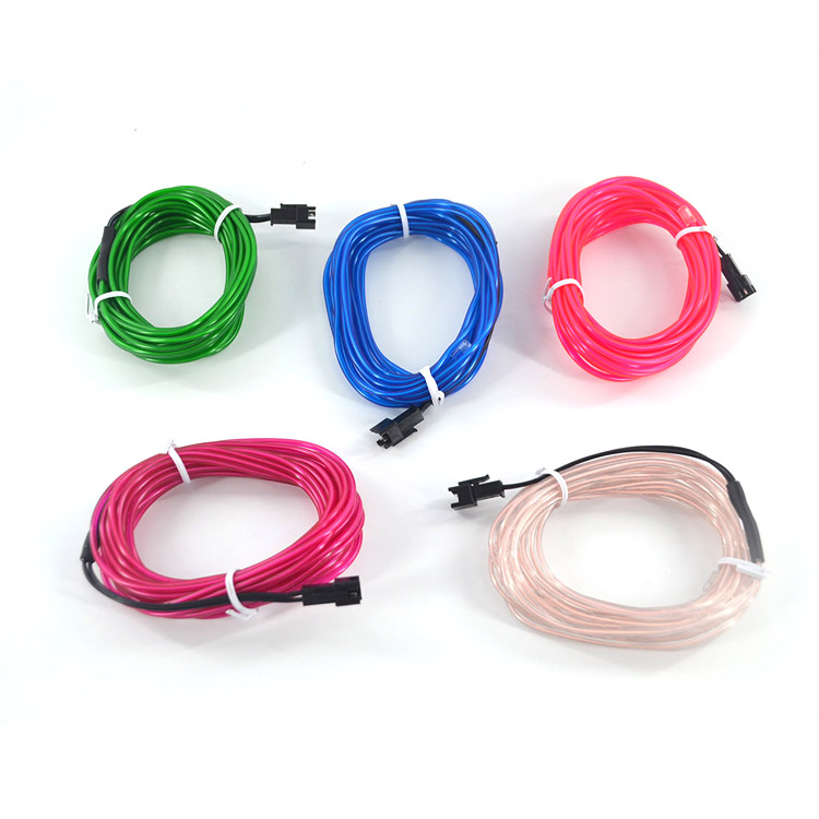 Hot sale Sewable Multicolor Electroluminescent Wire/ Glowing EL Wire For Clothes