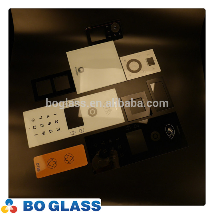 Smart touch screen printing glass for small electrical switch panel