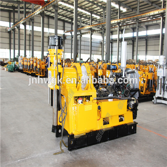 HW-X3 250m depth 200mm diameter hydraulic water well drilling rig for sale