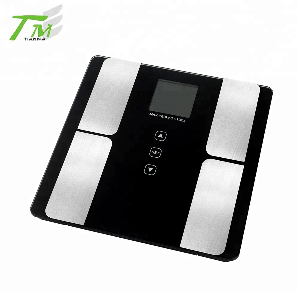 Digital Body Weight Scale with Large LCD Screen display touch panel and switch New body fat BMI Weight Scale