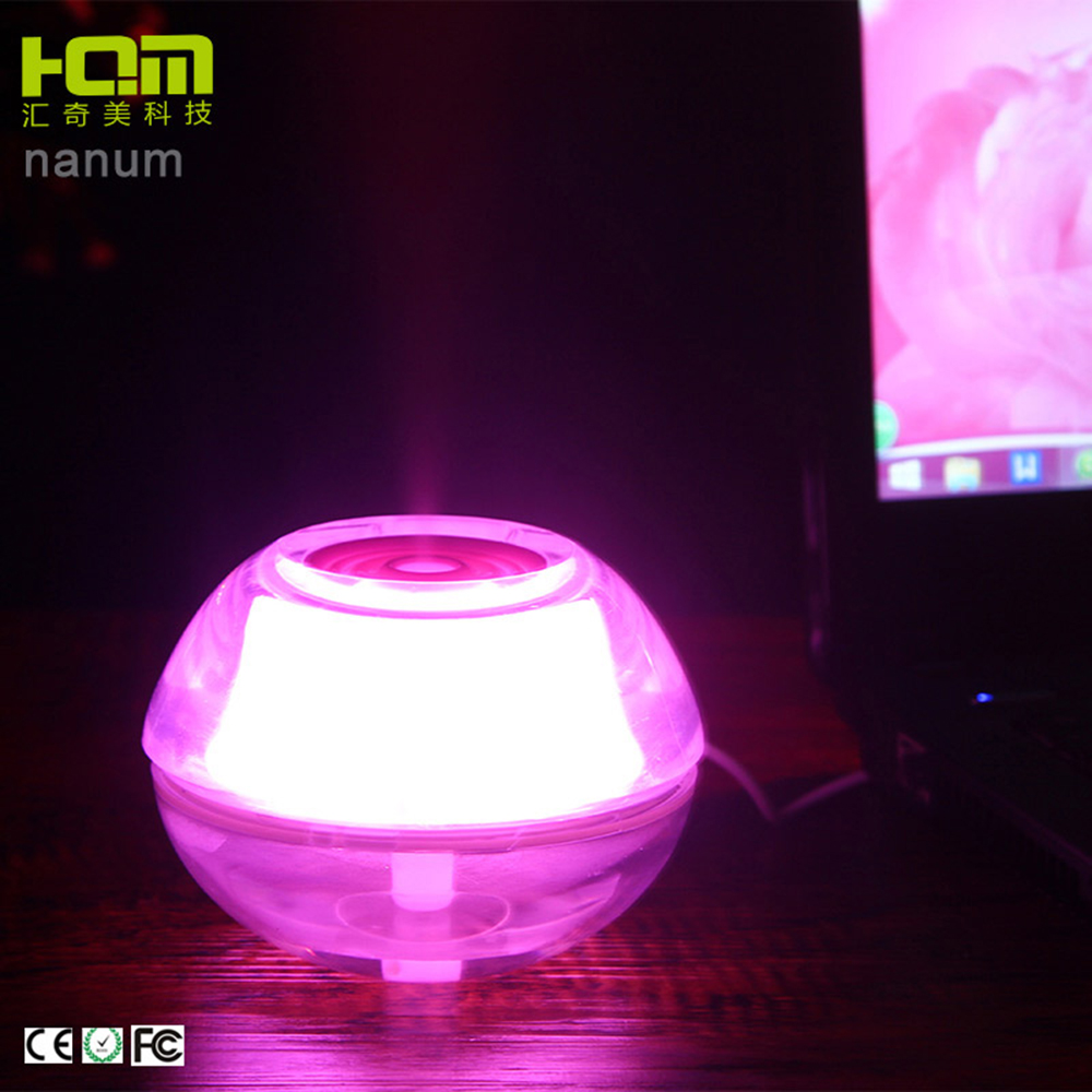 Crystal humidifier /usb ultrasonic night light new aroma mist humidifier with mood light